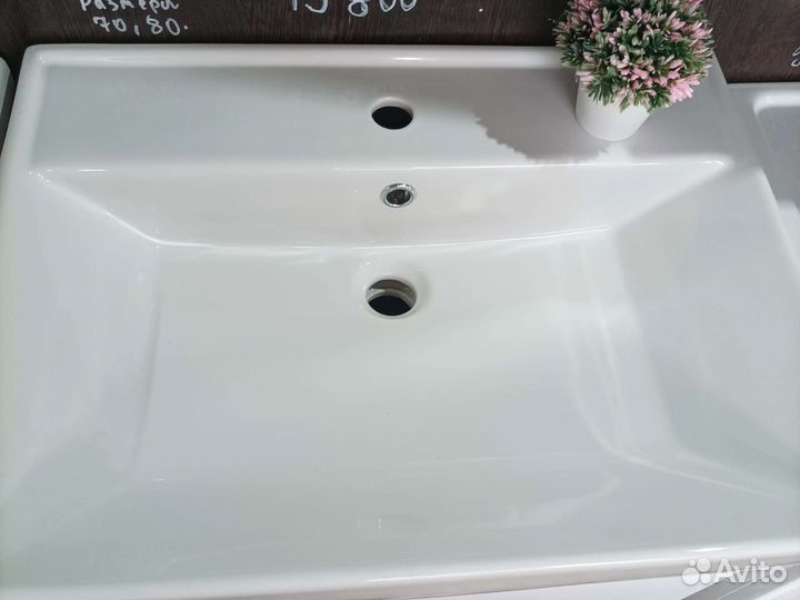 Краска Тумба для ванной 60 см с умывальником