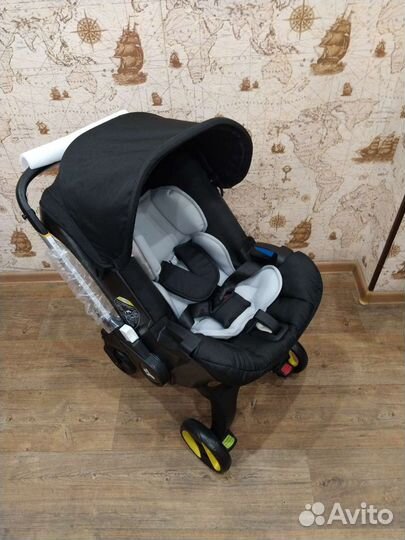 Коляска автолюлька новая Foo foo (black)