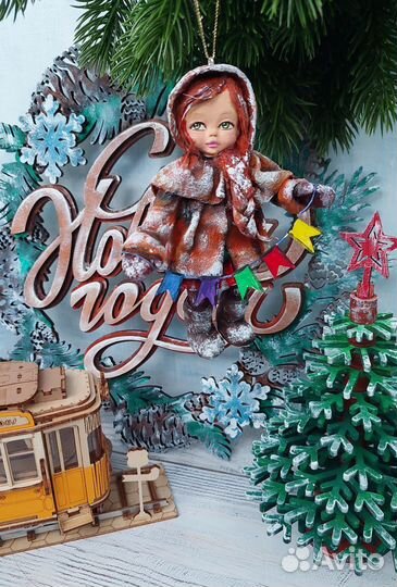 Ватные елочные игрушки СССР