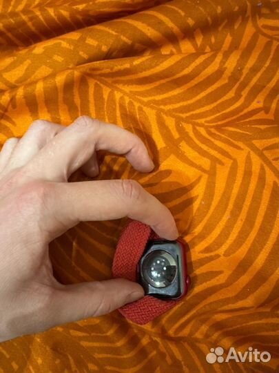 Часы apple watch 7 45 mm red