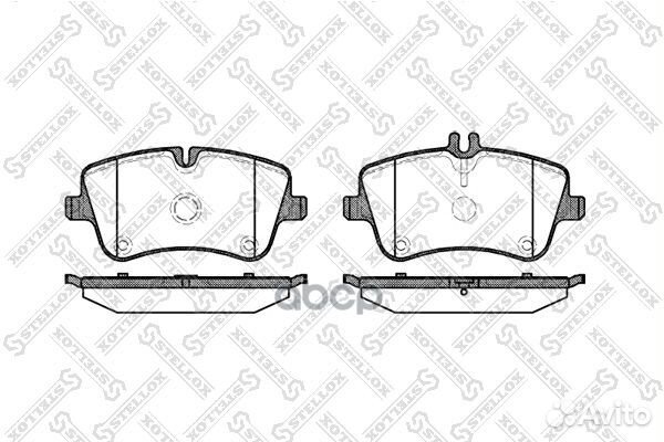 779 000B-SX колодки дисковые п. с антискрип. п