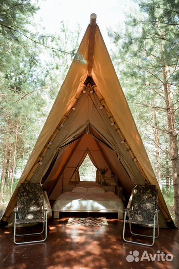 Глэмпинг. Аренда сафари-тента на двоих