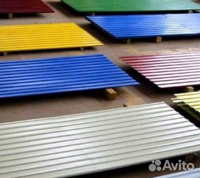 Профнастил С8 окрашеный, м2
