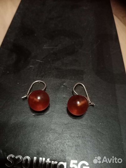 Серьги серебро 875 пробы СССР