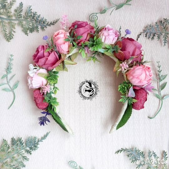 Венок на голову из цветов