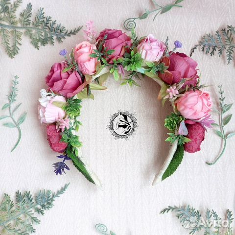 Венок на голову из цветов
