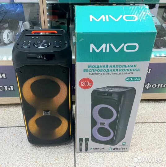 Мощная беспроводная караоке колонка