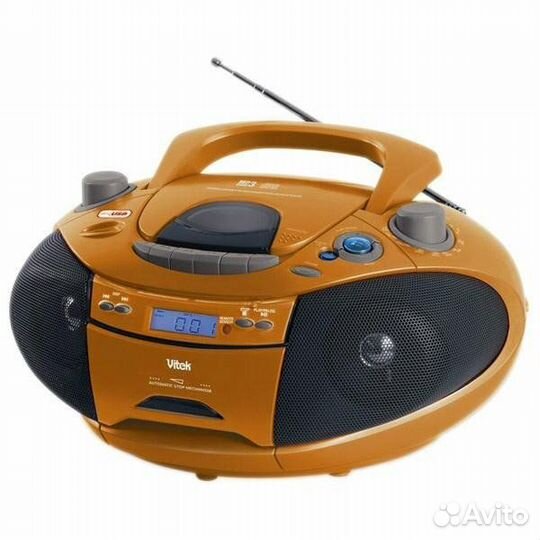 Бумбокс магнитола Vitek CD MP3 кассеты FM USB