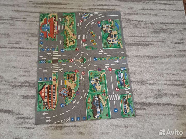 Коврик детский с дорогами