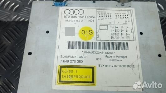 Магнитола audi A4 B8 (PML09OV02)