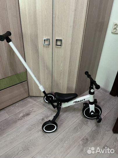 Детский трехколесный велосипед складной