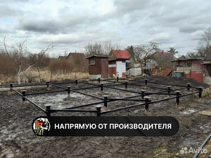 Винтовые сваи под ключ Фундамент на винтовых сваях