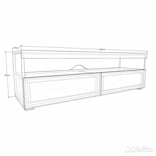 Тв-тумба Онге-951ne дуб эвок прибрежный под тв тел