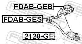 Сайлентблок рычага ford mondeo 01-07 пер.подв