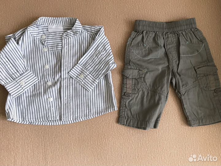 Рубашка и джинсы