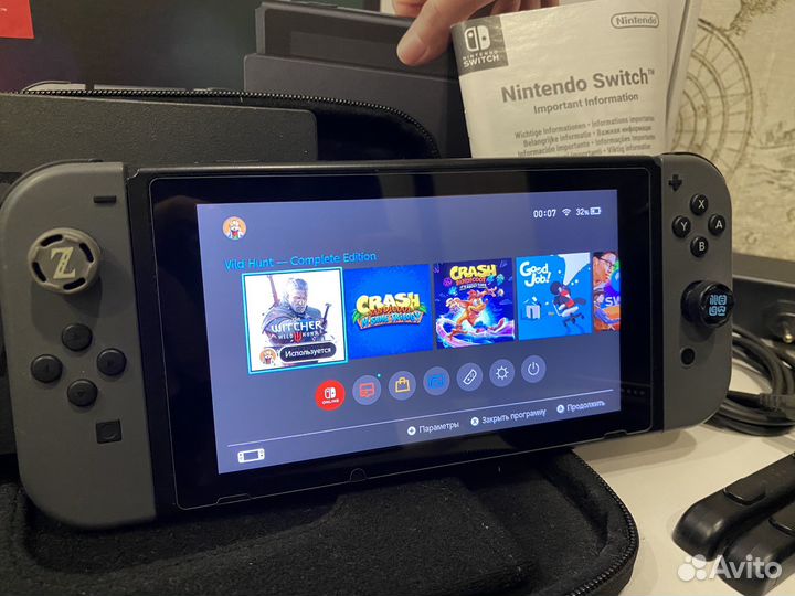 Nintendo switch прошитый Rev.1 256GB