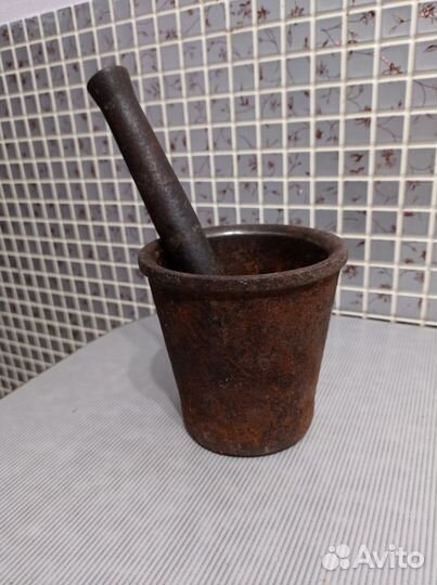 Ступка чугунная с пестиком