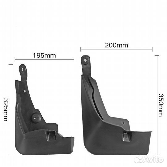 Toyota Rav4 (2019-2023) брызговики