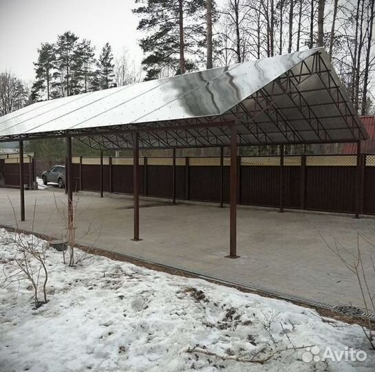 Навес под ключ