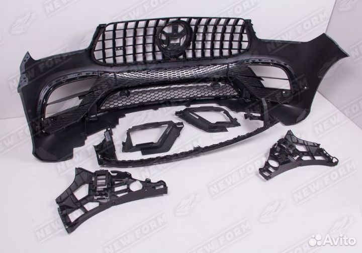 Бампер 63 AMG черный Mercedes GLE Coupe 167