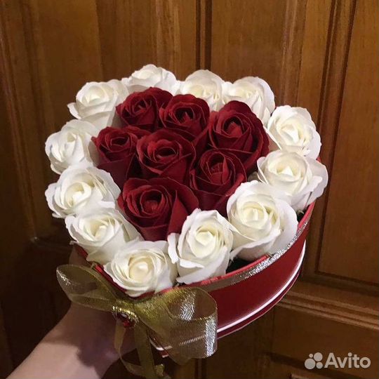 Подарочные цветочные композции из парф-го мыла