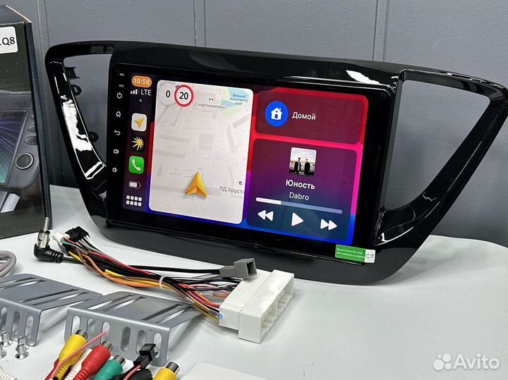 Магнитола Android Hyundai Solaris 2 CarPlay