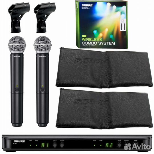 Shure BLX288E/SM58-M17 радиосистема вокальная