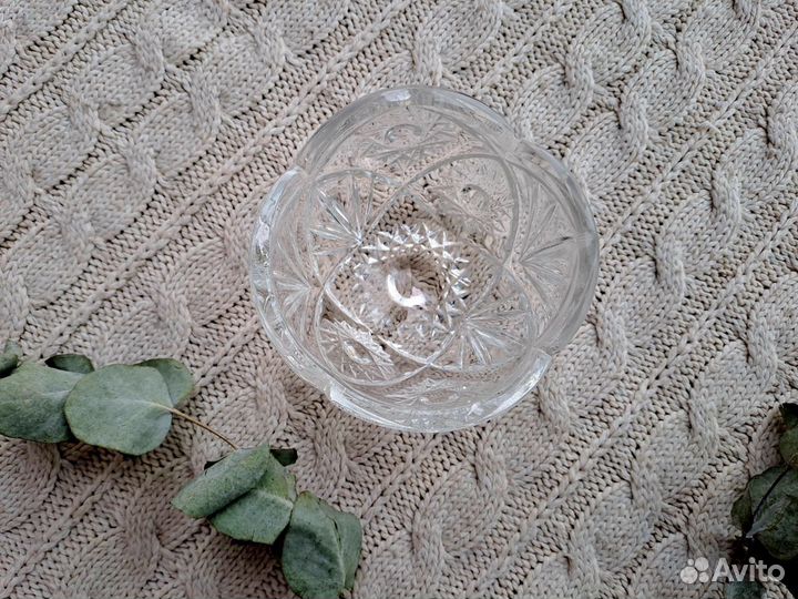 Хрустальная конфетница салатник СССР