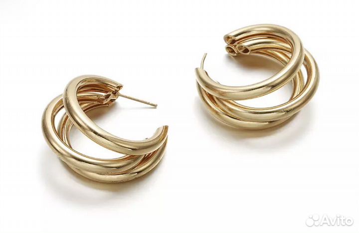 Серьги гвоздики и брош сова