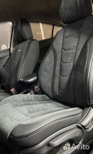 Автомобильные чехлы 5D класса люкс на Лада Веста