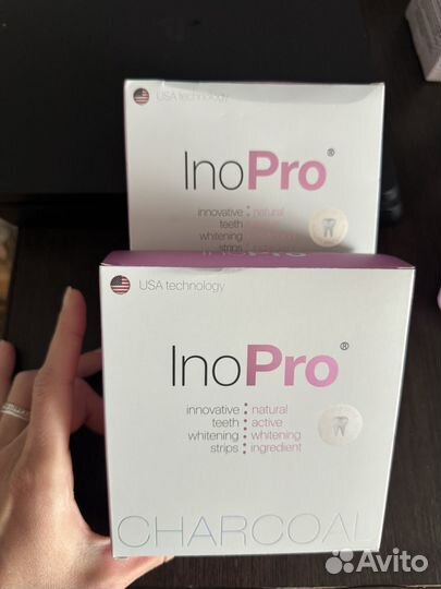 Отбеливающие полоски для зубов Ino Pro Charcoal