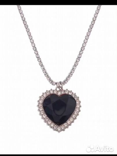 Vetements Crystal Heart Necklace подвеска с колье