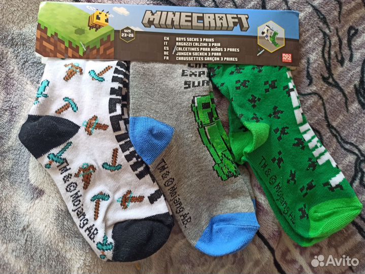 Носки Майнкрафт minecraft