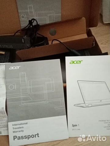 Ноутбук Acer Spin 1 SP111-34N-C9ET