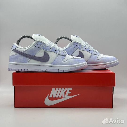 Кроссовки Nike dunk low фиолетовые