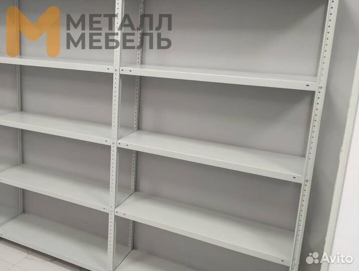 Металлический стеллаж с полками от производителя