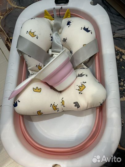 Ванночка для купания складная с матрасиком