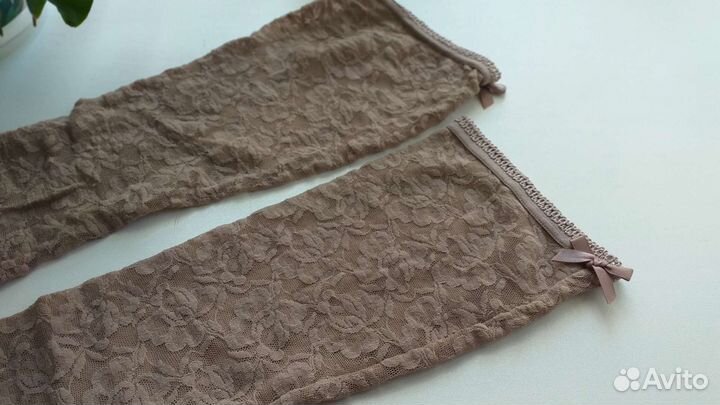 Гольфы ажурные бежевые Calzedonia