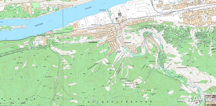 Подробные карты Красноярского края России Garmin