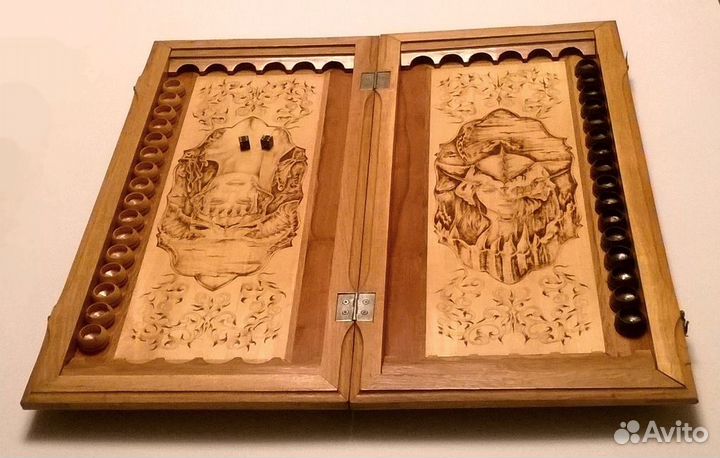 Нарды резные ручной работы