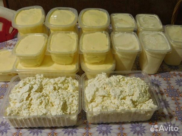 Яйцо домашнее, творог, масло, сливки