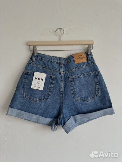 Джинсовые шорты stradivarius 36, 38