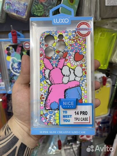 Фирменные чехлы Luxo kaws, для iPhone 14 pro