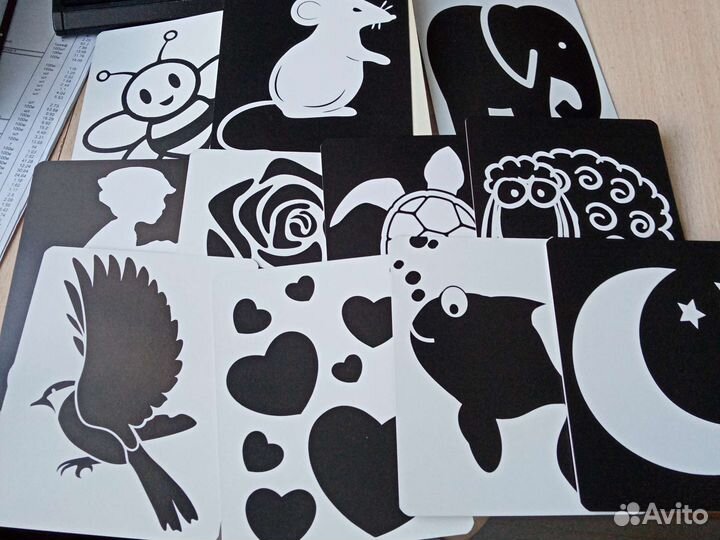 Карточки для развития зрения с рождения