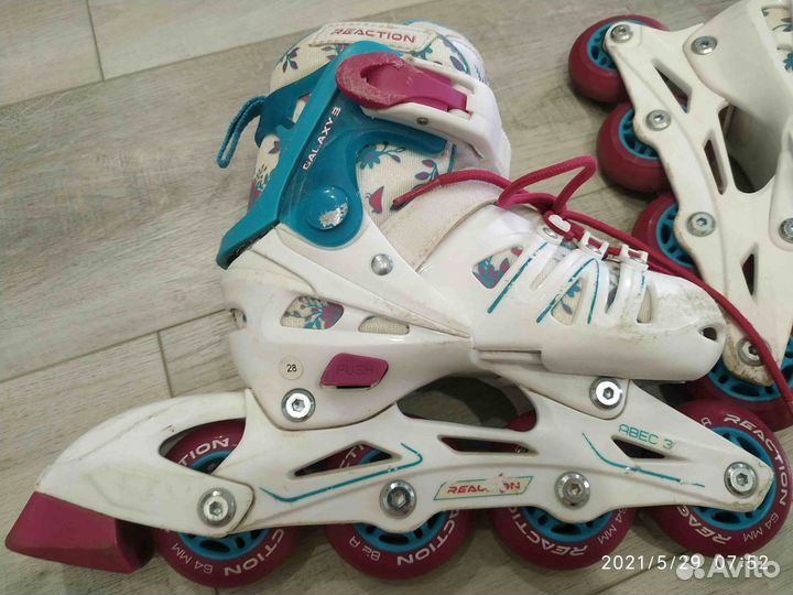 Роликовые коньки детские раздвижные