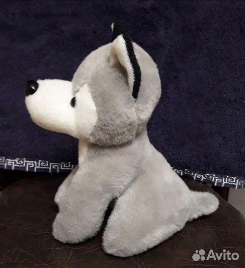 Мягкая игрушка собака хаски или волчок