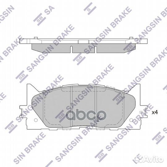 Колодки тормозные toyota camry V40 06/V50 11