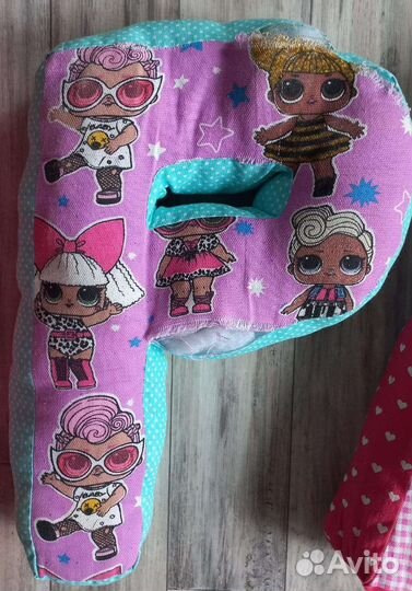 Подушки буквы имени кира