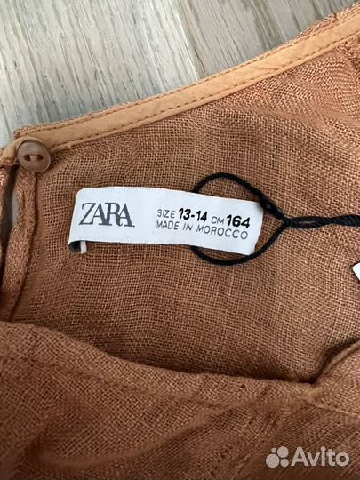 Рубашка zara для девочки 164