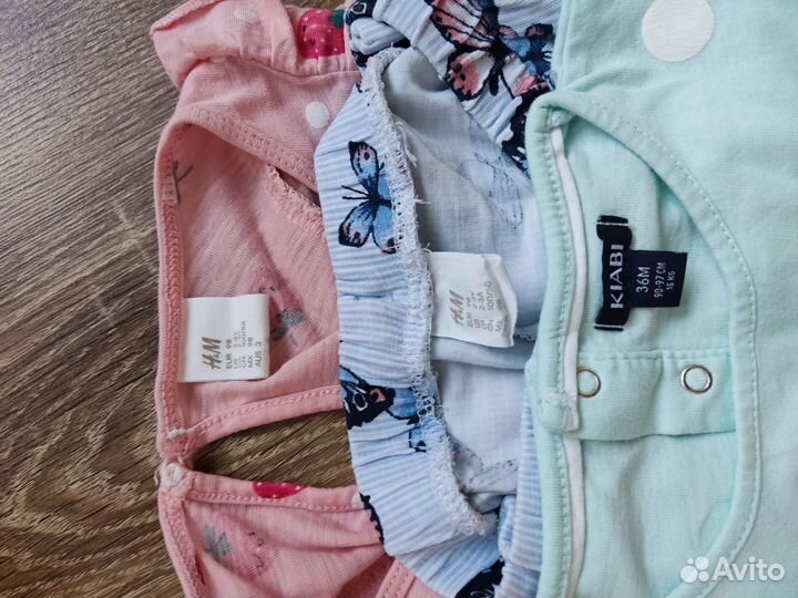 Летние вещи на девочку 92 98